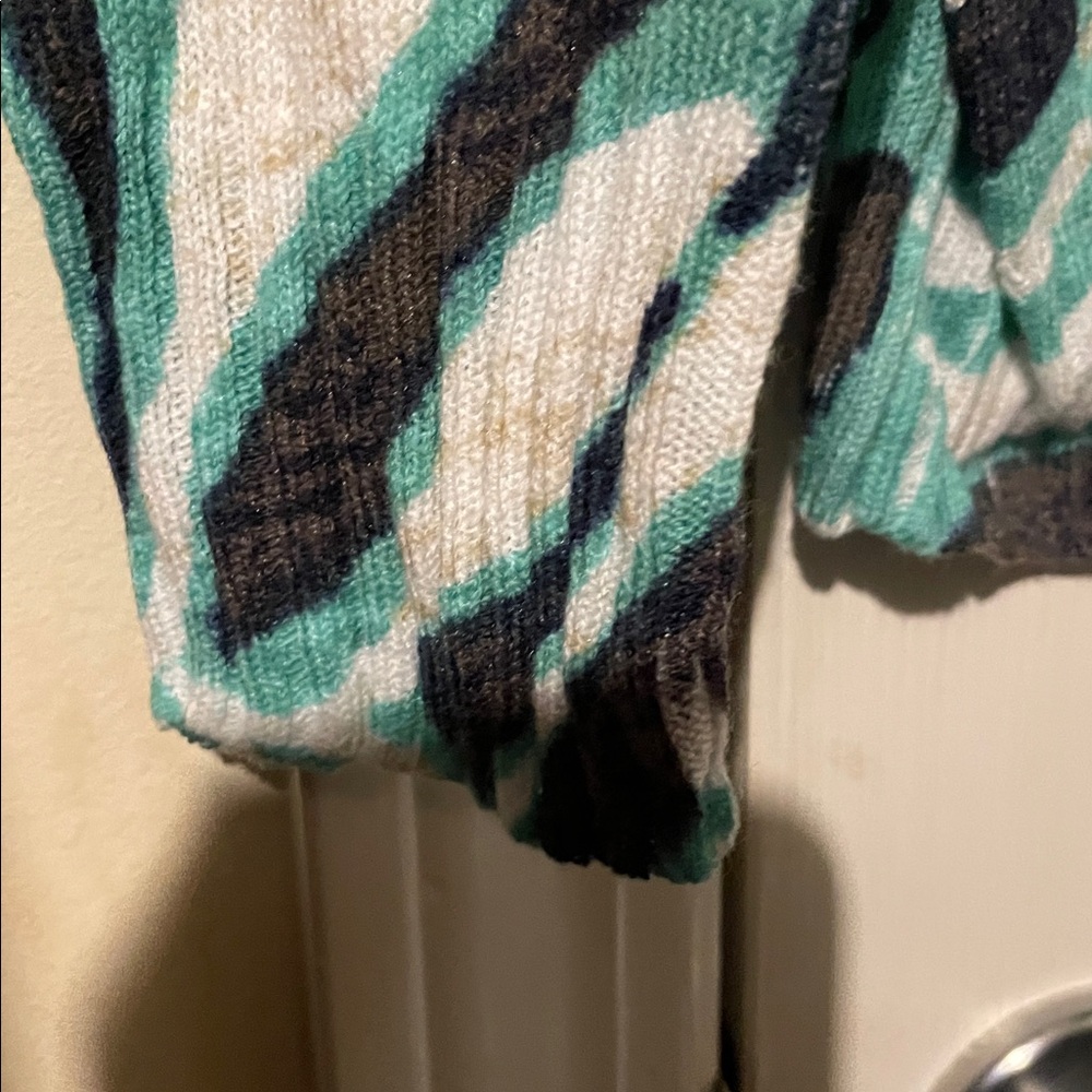 NIC+ZOE Teal and Black Knit Top NWOT - Picture 11 of 16